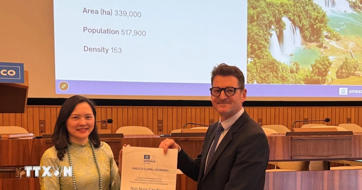 Công viên địa chất Non nước Cao Bằng nhận "Thẻ xanh" UNESCO lần 2