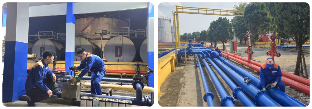 Sự chuyên nghiệp và trách nhiệm trong quy trình vận hành giúp Petrolimex vững vàng trong lộ trình chuyển đổi xanh.